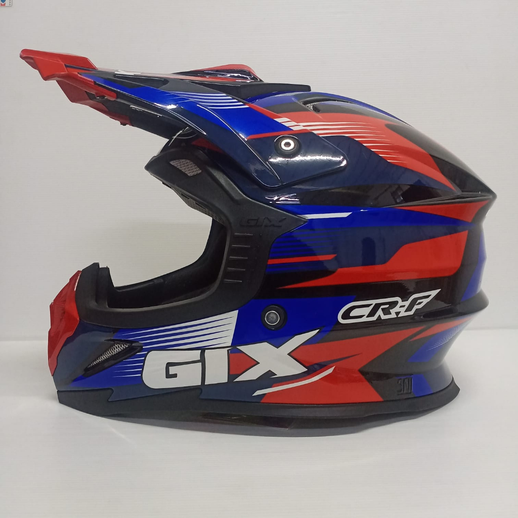 HELM CROSS GIX CROSS MOTIF CR-F BLACK RED JPX CROSS
