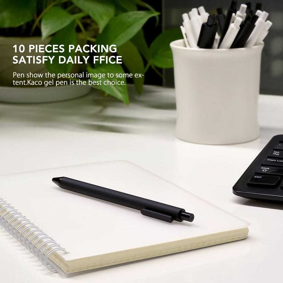 

Kaco PURE Pena Pulpen Bolpoin Gel 0.5mm Black Ink (1 biji) - BLACK