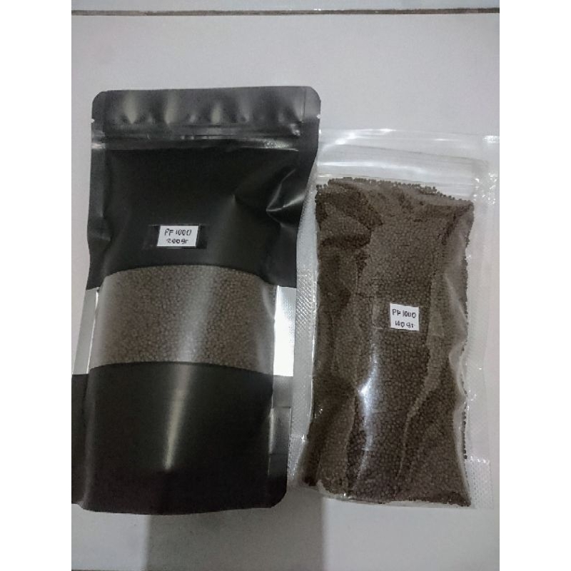 Pelet PF 1000 Prima feed pakan ikan hias manfish molly platy chilchid dan bibit ikan lele nila  500G