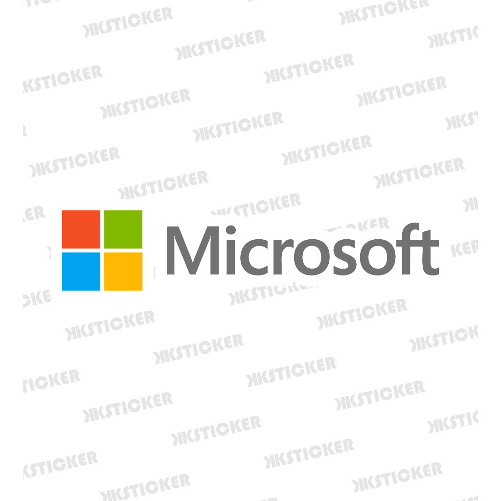 

Sticker Microsoft | Stiker Vinyl Anti air + Laminasi