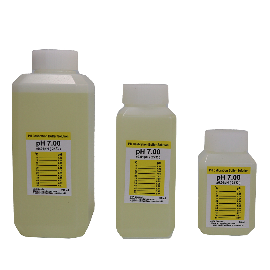 PH Cair  Dalam botol 60 ml calibration solution pH buffer solution larutan ph Buffer