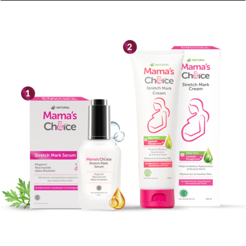 *FRAULEINCO* Mama's Choice Stretch Mark Cream 100GR / SERUM Stretch Mark