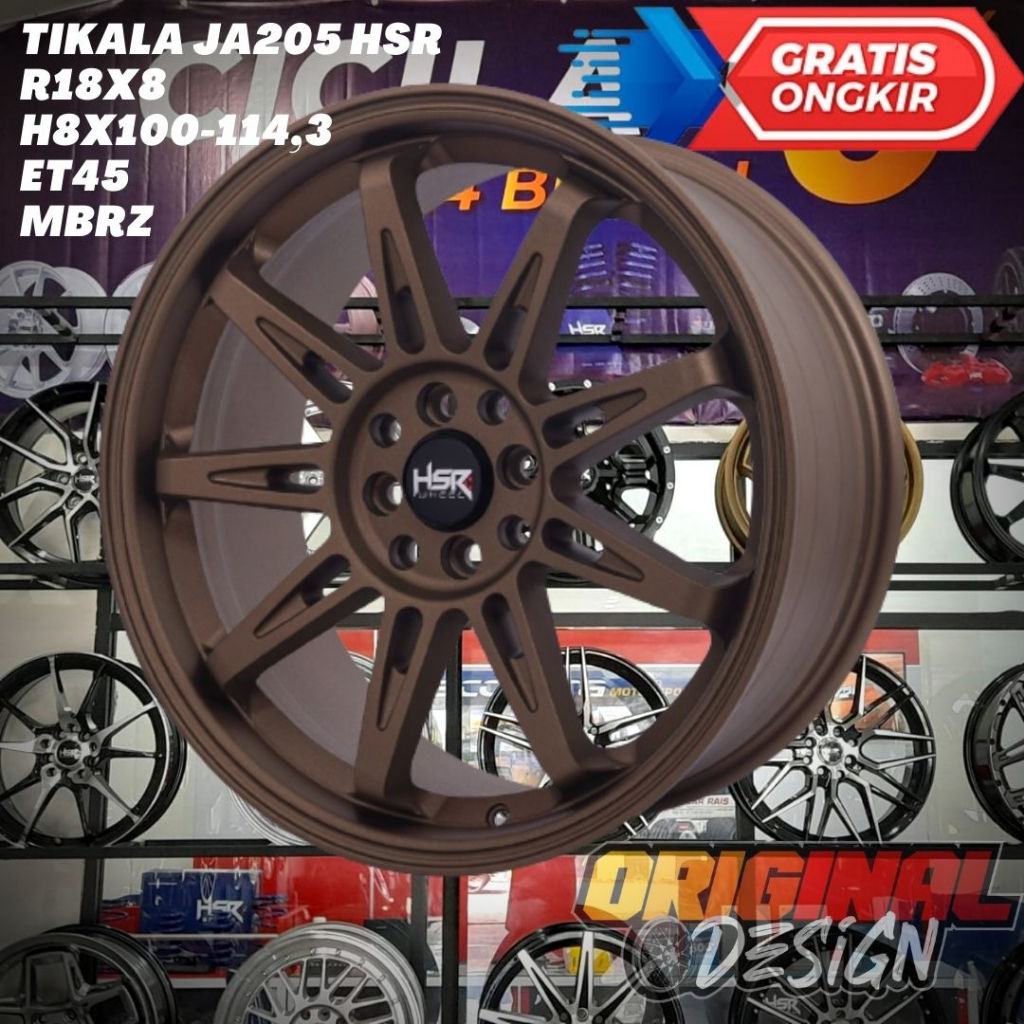 Velg Mobil Ring 18 R18 HSR Tikala Cocok Untuk Raize , Rocky , Galant