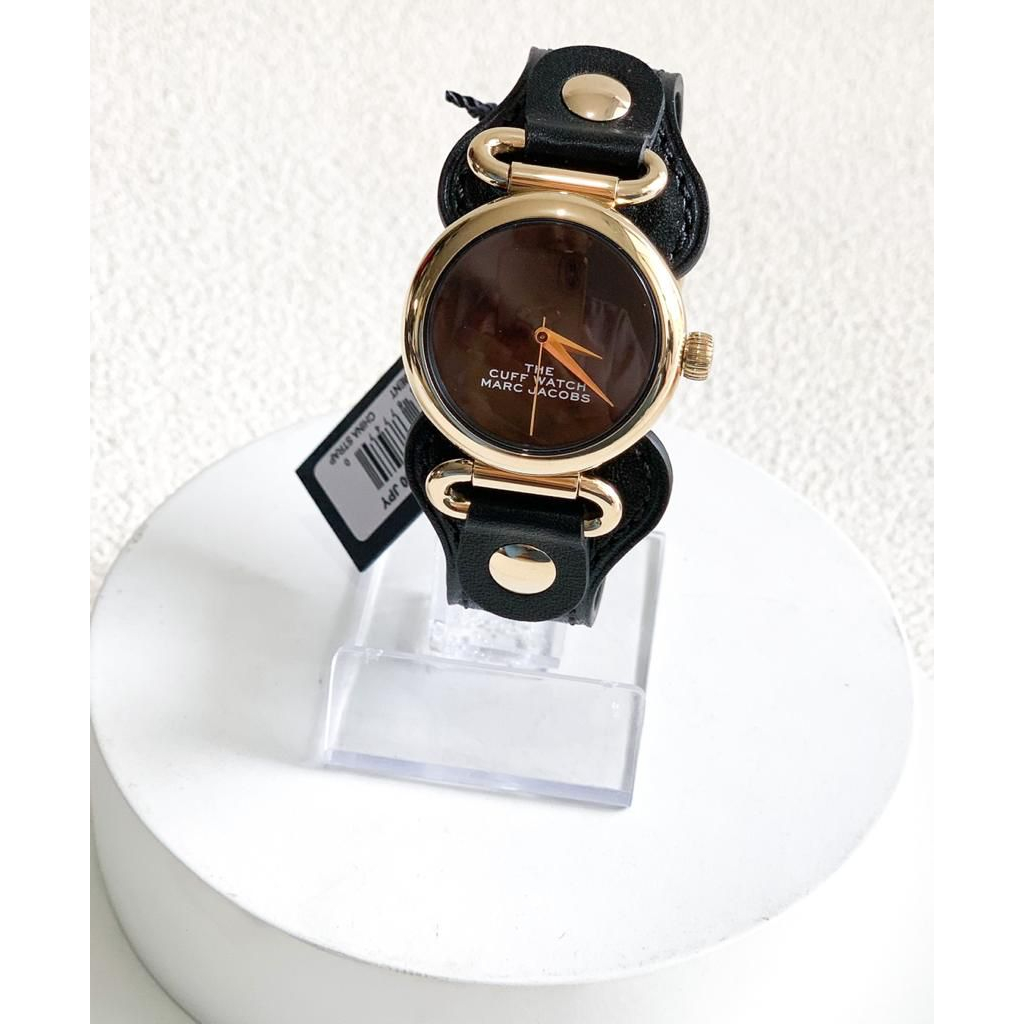 jam tangan BRANDED  The Cuff Watch MJ0120179287 Leather Black Gold