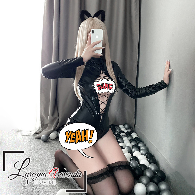 Lareyna Aravenda Lingerie Lingeria Fit S/M/L/XL/XXL Seksi Model Costum Motorcycle Girl LG506