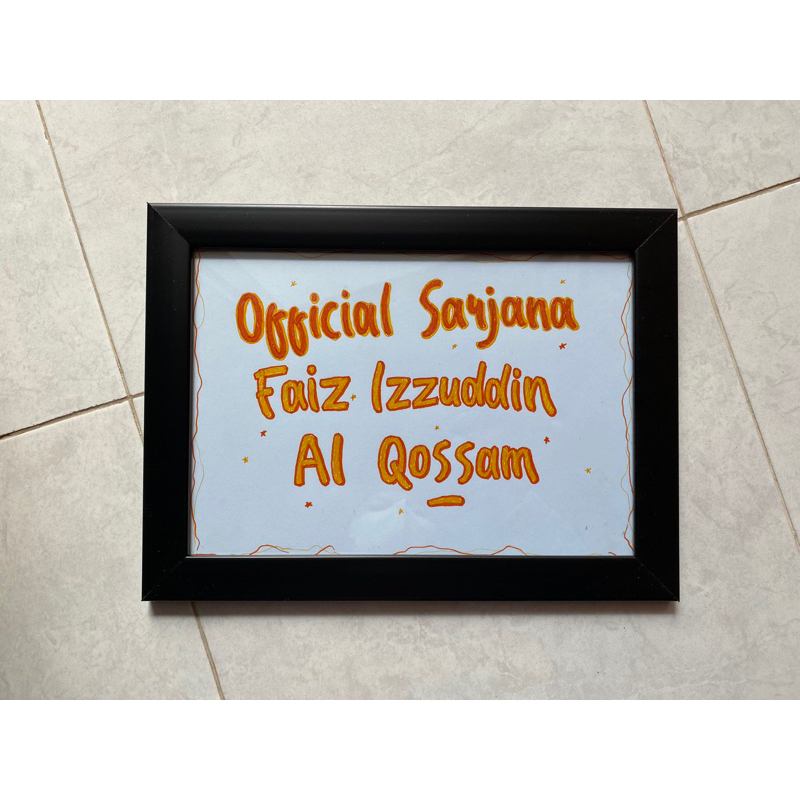 Custom Lettering Ucapan Selamat Wisuda, Sidang, Wedding