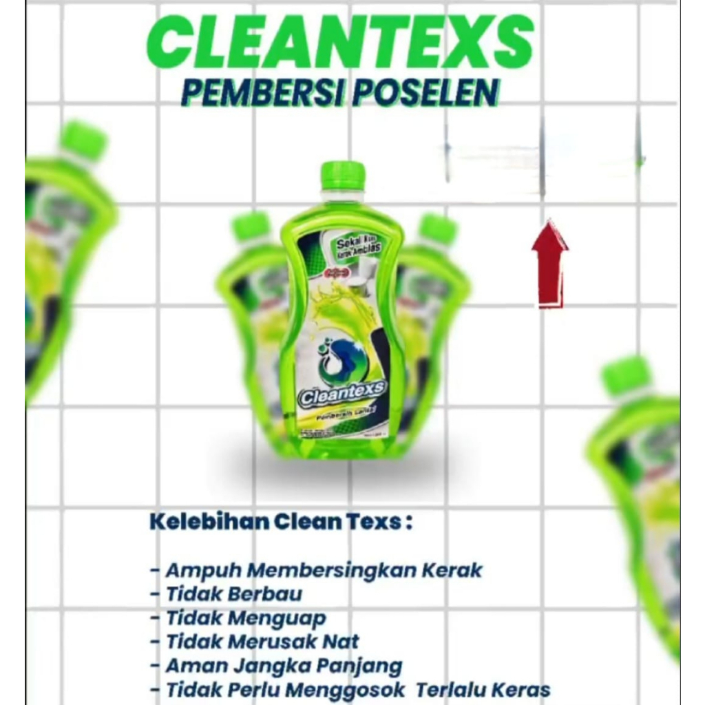 [GROSIR] CLEANTEXS CLEANTEX PEMBERSIH KERAK LANTAI KAMAR MANDI ANTI KUMAN MEMBANDEL MULTIFUNGSI SERBAGUNA