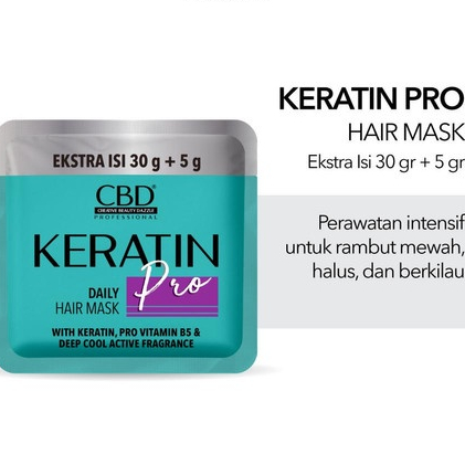 ✿ELYSABETHME✿ CBD hair treatment keratin hair mask sachet masker rambut menghaluskan dan mengkilaukan lembut