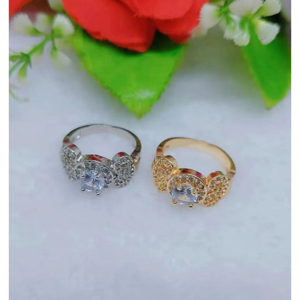 Cincin Xuping Mata Full Lapis Emas Perhiasan Fashion R635 636 637