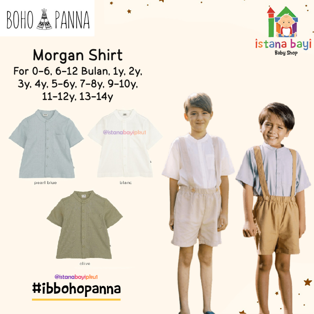 Bohopanna Morgan Shirt - Atasan Anak