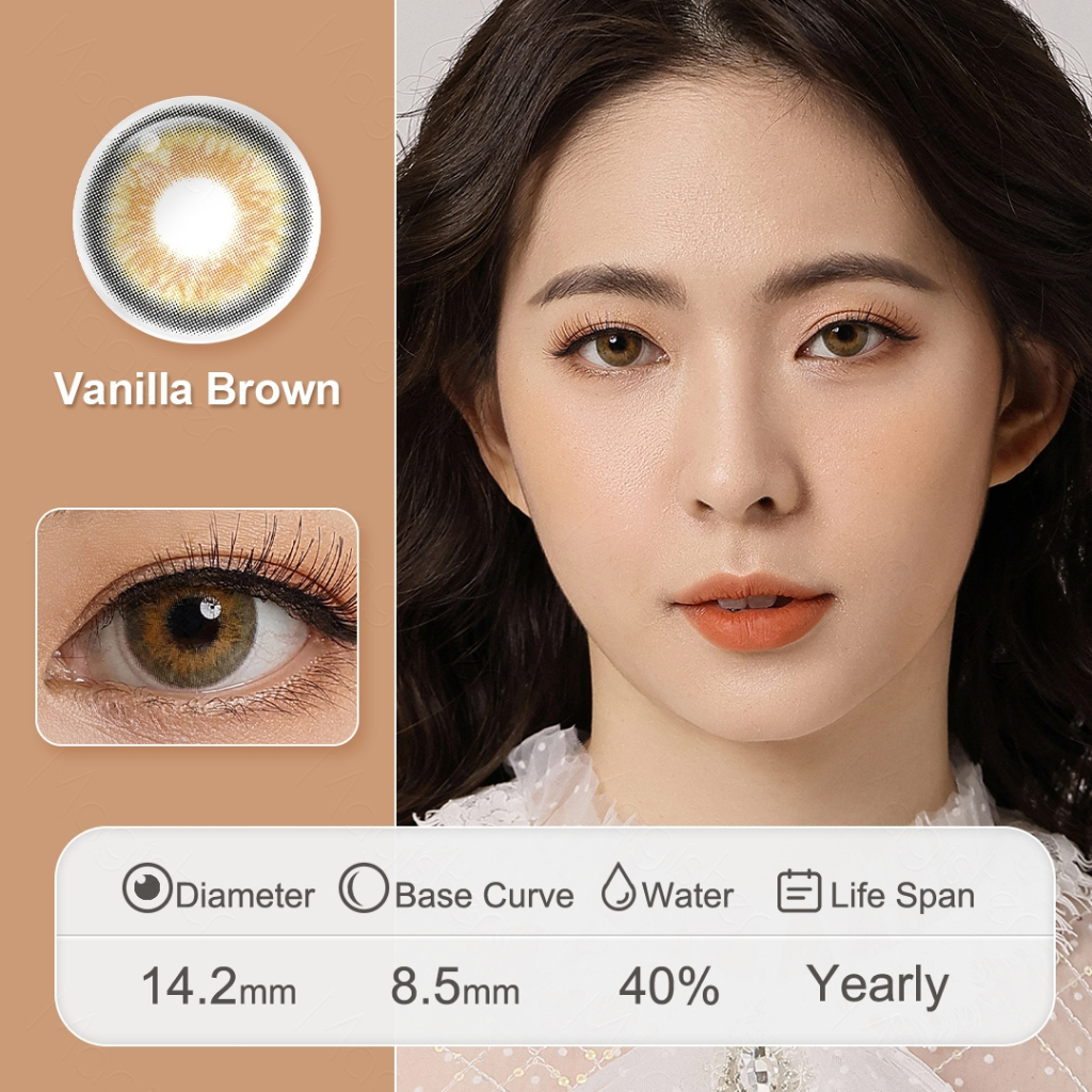 Magister softlens gray (COD)Sepasang lensa kontak softlens dubai berwarna diameter 14.5MM soflen mata soflen soplen murah soflen normal softlens hitam