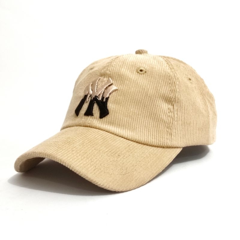 TOPI PRIA BASEBALL NY CORDUROY POLOCAP NEW YORK CREAM