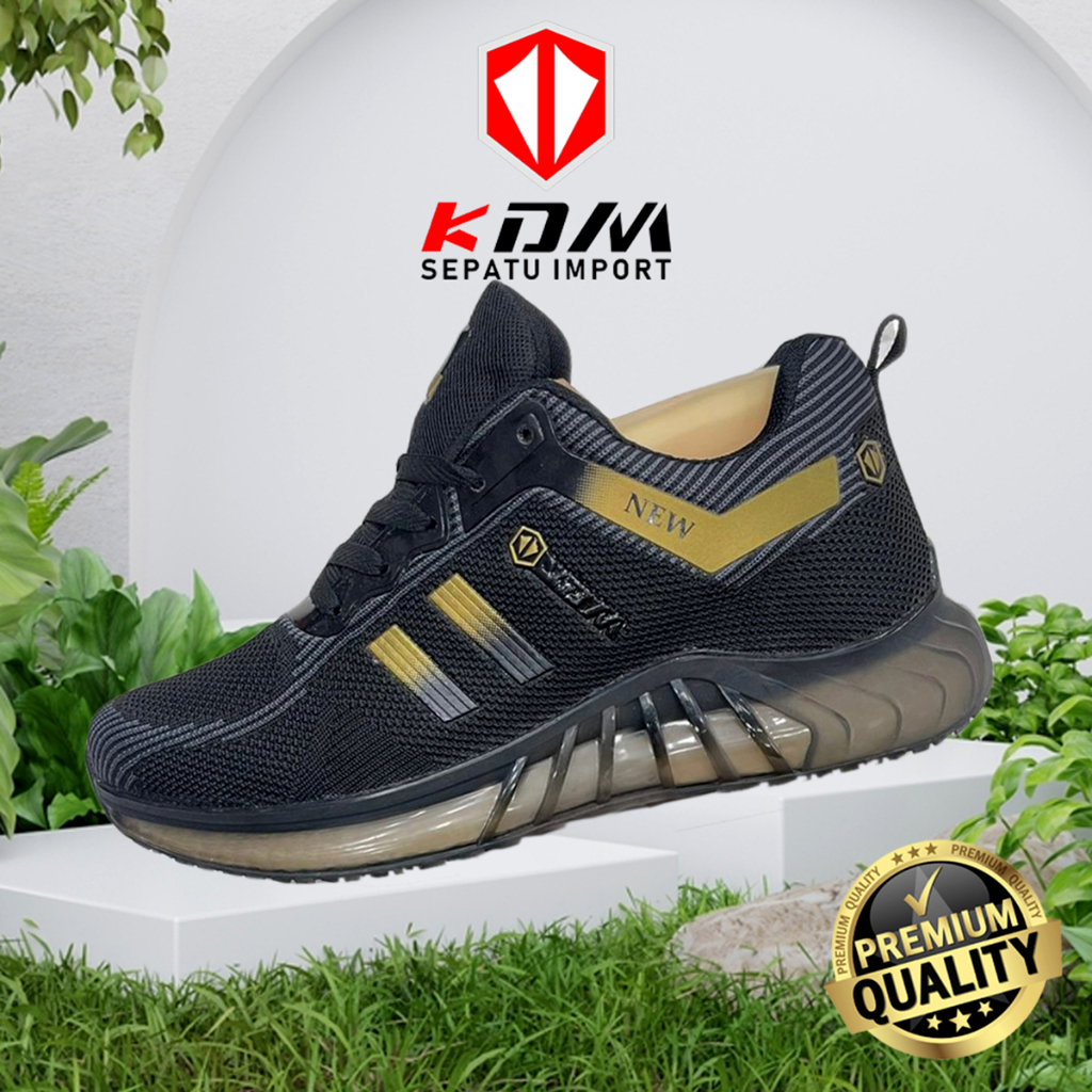 Sepatu Olahraga Sepatu Lari Sepatu Running Sepatu Pria Premium Import KDM LF1624 NEW RED