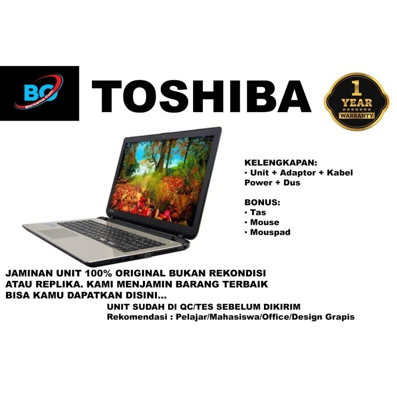 Laptop Murah Second Core i7 / i5 Ram 8GB SSD 256GB varian