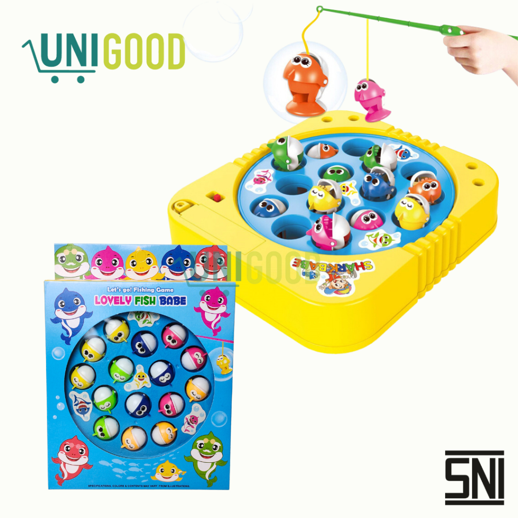 UNIGOOD - Mainan Anak Pancing Ikan Elektrik Fishing Game