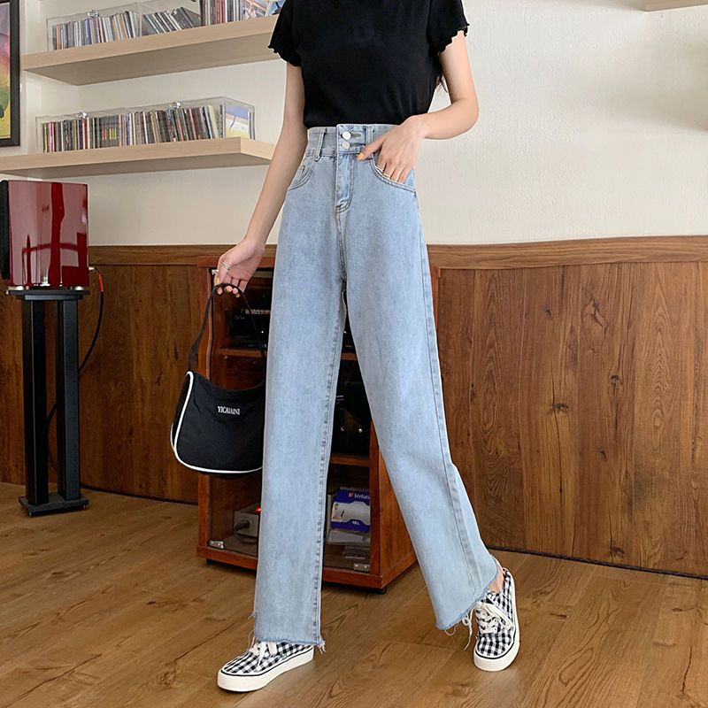 XIAOZHAINV Celana Panjang Wanita High Waist Jeans Korean Style 9902