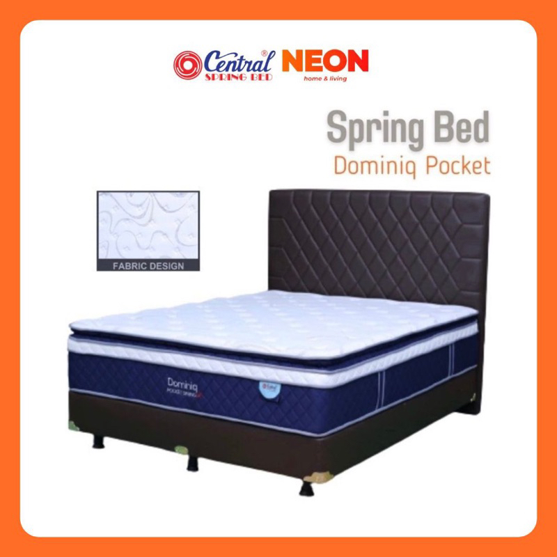 Springbed Central Dominiq Pocket Spring | Springbed Matras Kasur Empuk Makassar