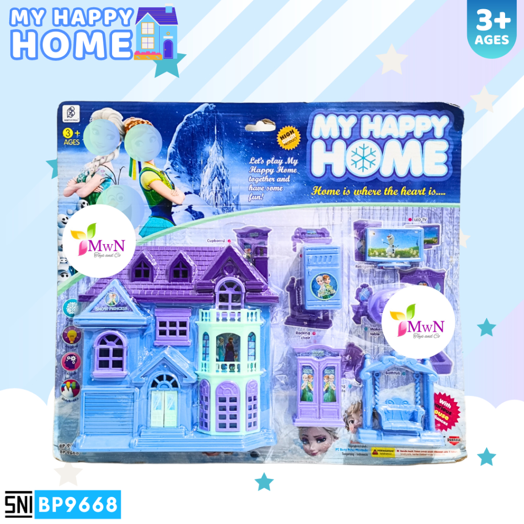 MWN Mainan My Happy Home Snow Biru No.BP9668