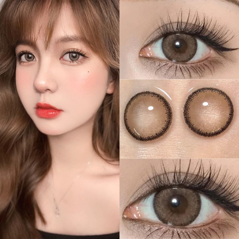 SOFTLENS BIG EYES BLACK COLORED LENSES 14.5mm-Golden Yellow 14.5mm