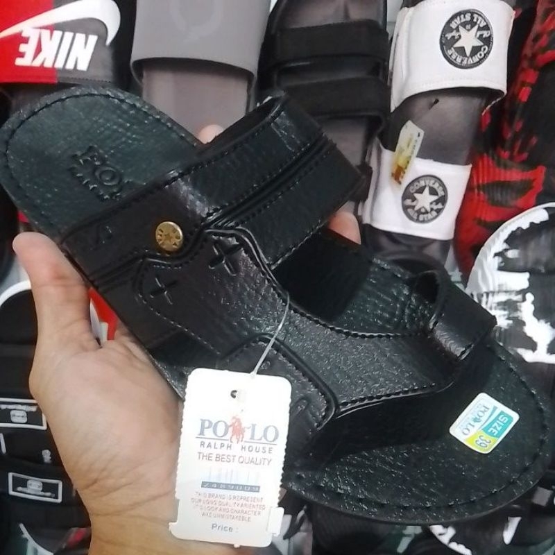 sandal kulit polo sandal kulit laki laki sandal kulit jepit pria polo ukuran 39 sampai 43