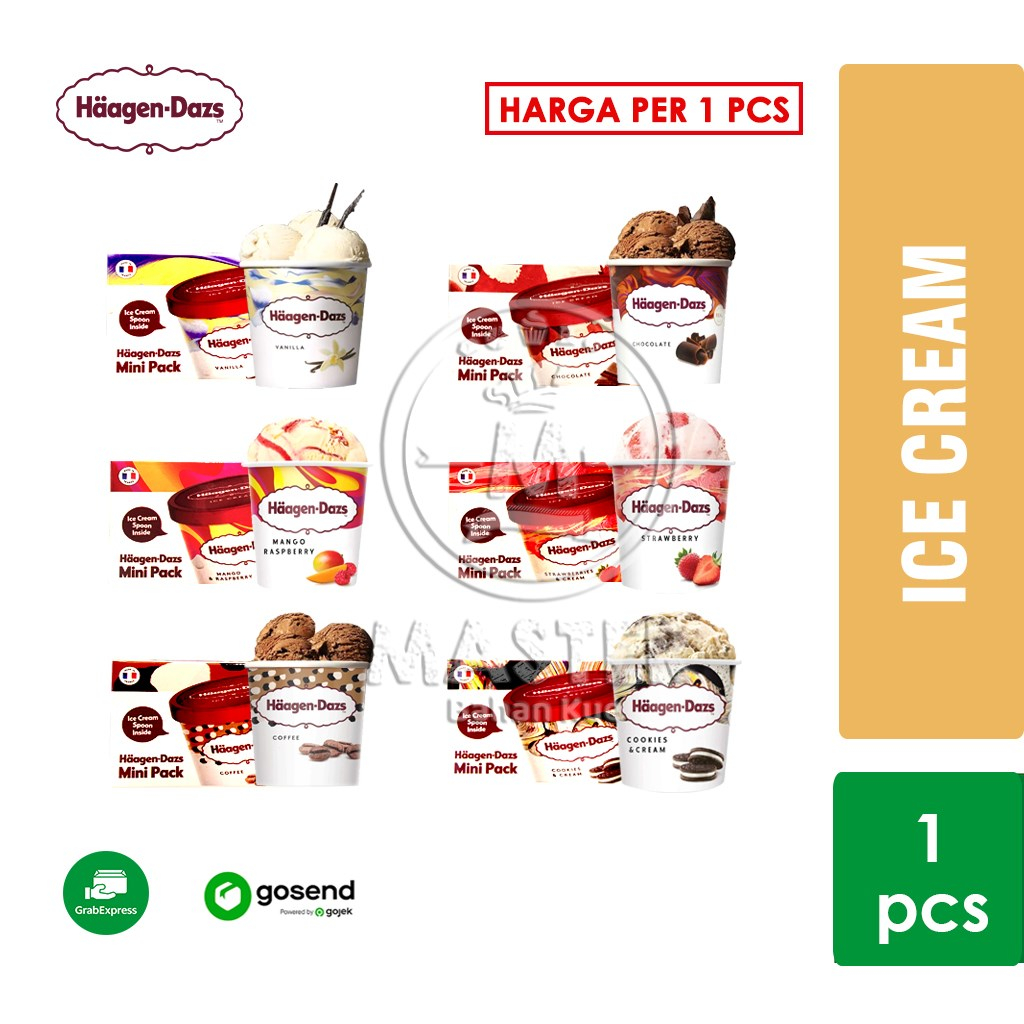 

Ice Cream Haagendazs MINI PACK Hagendaz Haagen Dazs [KHUSUS INSTANT]