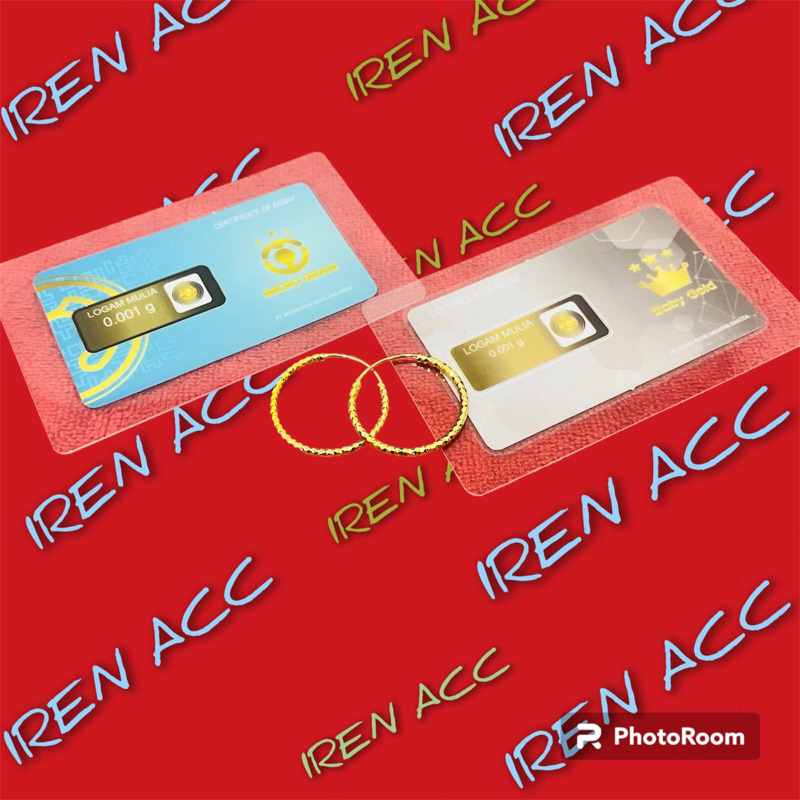 Anting Gifsy Gold Motif Ulir Bonus Baby Gold Atau Baby Gold