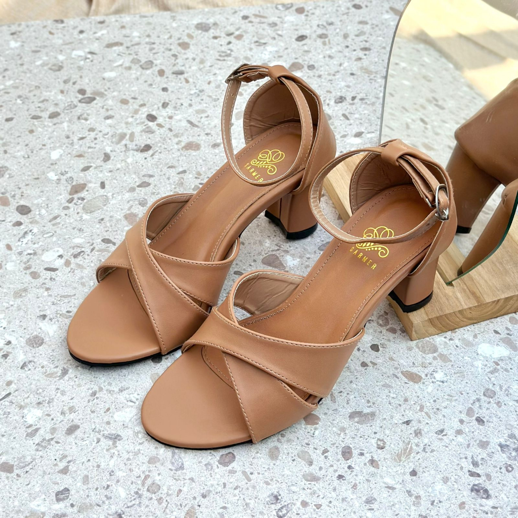 SARMER - NAILA HEELS MOCCA 7CM