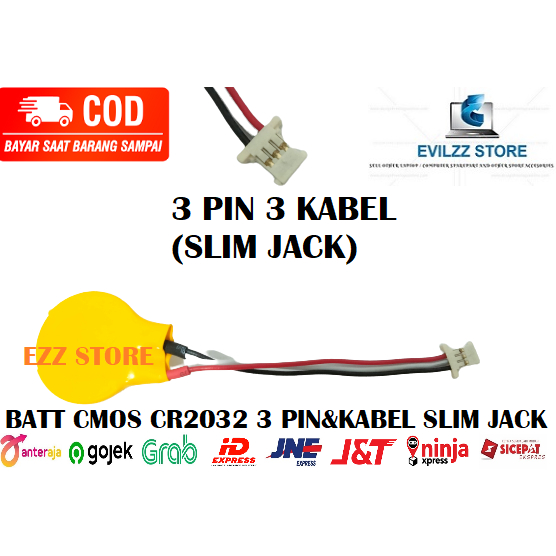 BATERAI BATTERY BATERE CMOS CR2032 SLIM THIN FOR DELL E4200 E4300 STUDIO 1440 THINKPAD X200 X200S X2