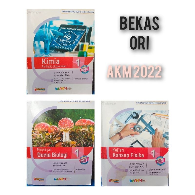 Biologi, Fisika, Kimia SMA Kelas 1 AKM Platinum 2022