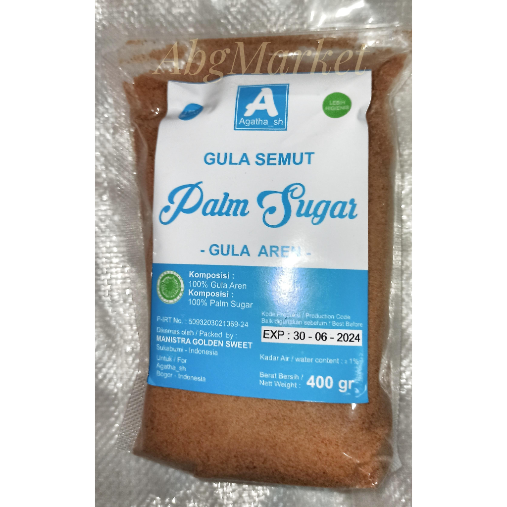 

Agatha 400 g Gula Semut Palm Sugar Gula Aren / Matahari Brown Sugar - Agatha