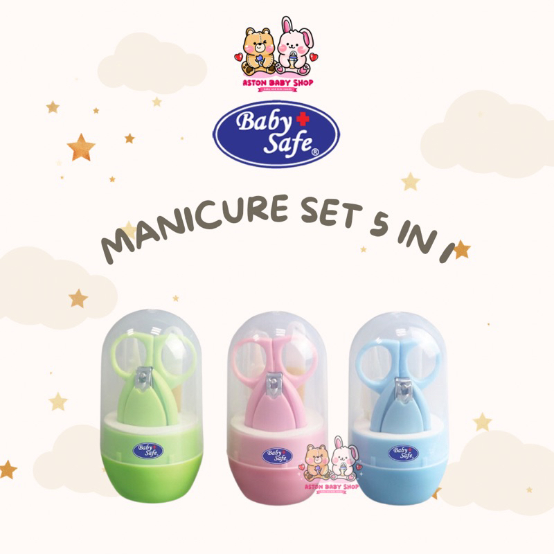 Baby Safe Manicure Set Babysafe Manicure set Peralatan Gunting Kuku Bayi