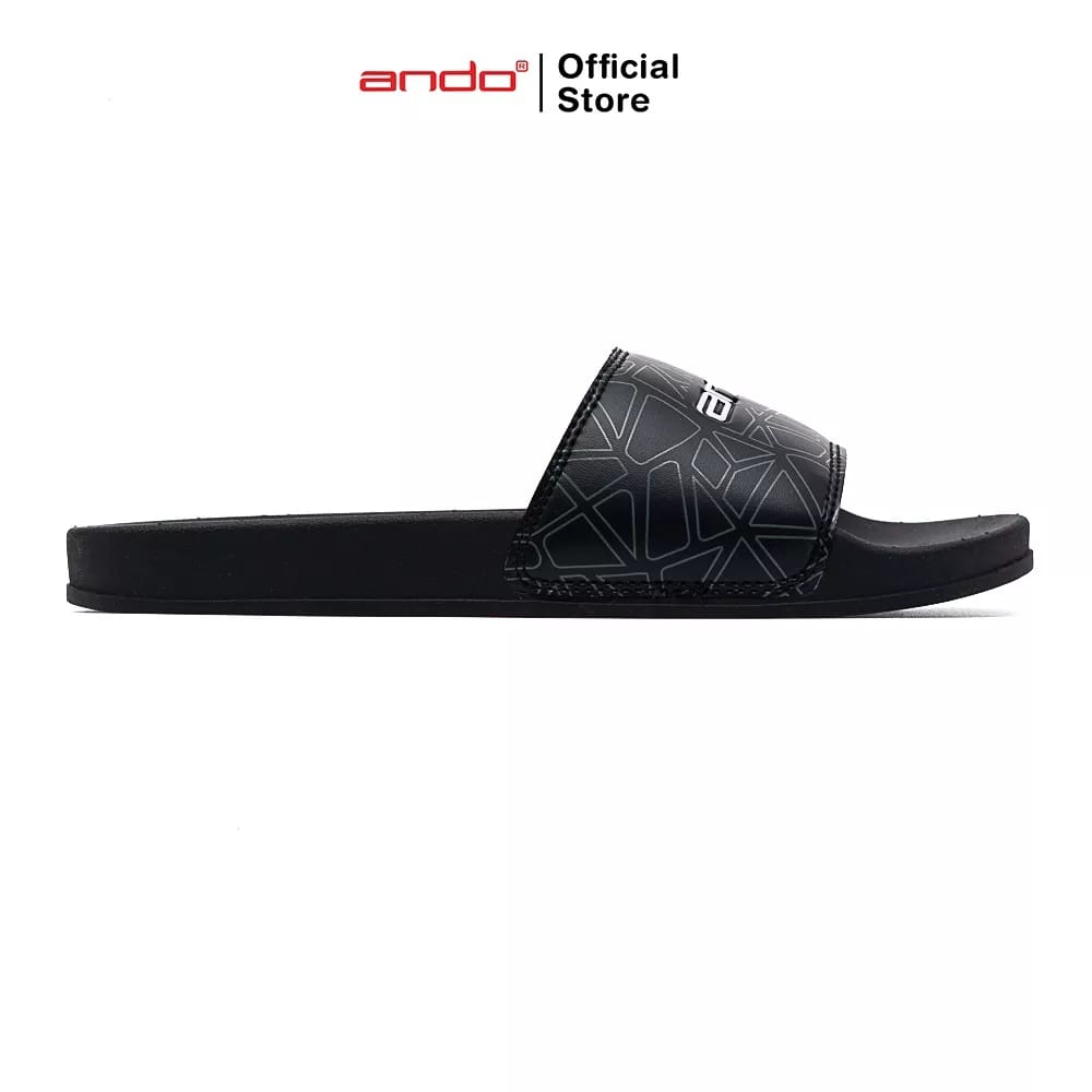 Ando Blezz / Geo Sandal Pria Slide Terbaru Sendal Slop Cowok Laki Distro Casual