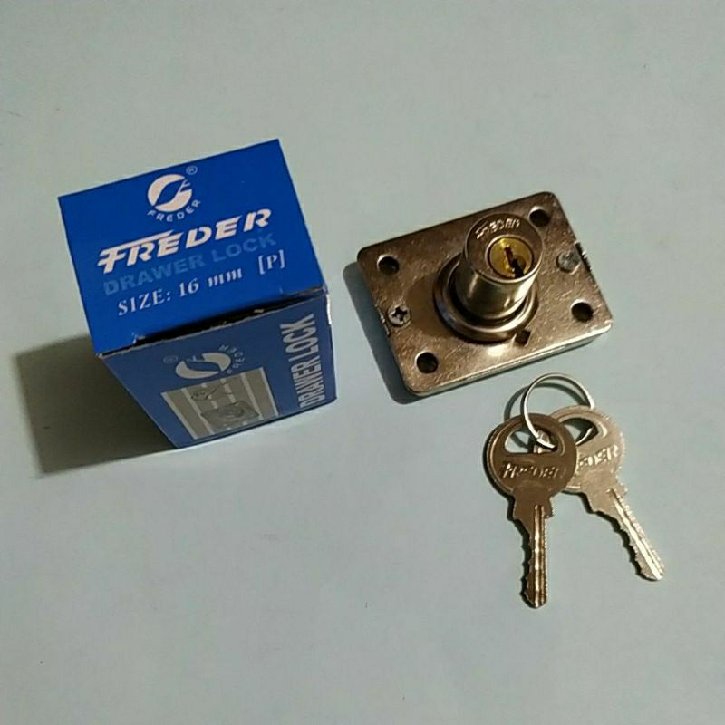 Kunci laci / lemari Freder 16 mm Drawer Lock