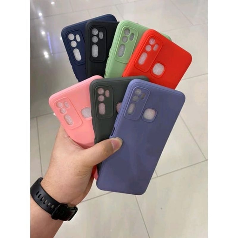 INFINIX HOT 10/HOT 9/HOT 9 PLAY/HOT 8 Silicone Case TPU Warna Softcase Touch / CASE TALI WARNA