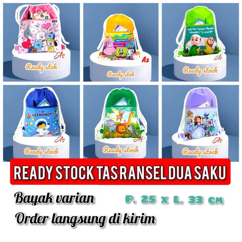 

COD (READY) TAS ULTAH RANSEL SERUT 2 SAKU/Tas ultah terlaris