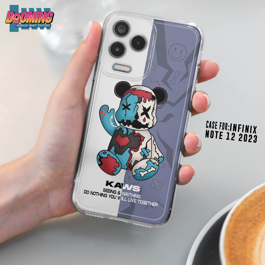 Case Infinix Note 12 2023 Casing Infinix Note 12 2023 Motif [CUTE KAWS] Booming Case Softcase Premiu