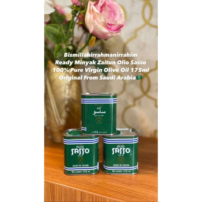 

Minyak zaitun sasso 175 ml / sasso olive oil 100% pure