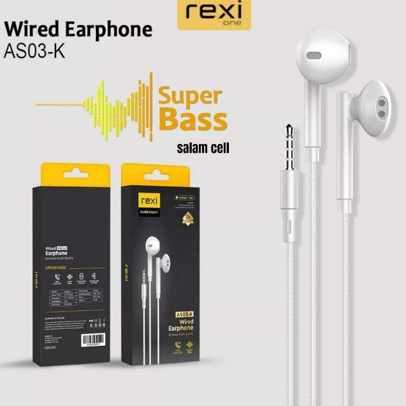 Headset REXI AS-03K Double Bass 3D Stereo Sound Original