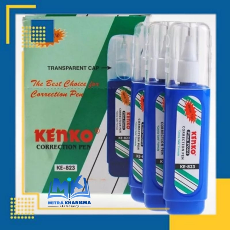

KENKO KE-823 CORRECTION PEN / TIP EX CAIR UJUNG BESI / METAL I PENGHAPUS CAIR