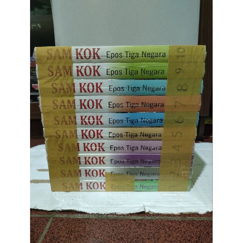 buku original - sam kok epos tiga negara 1-10 set oleh lo kuan tiong