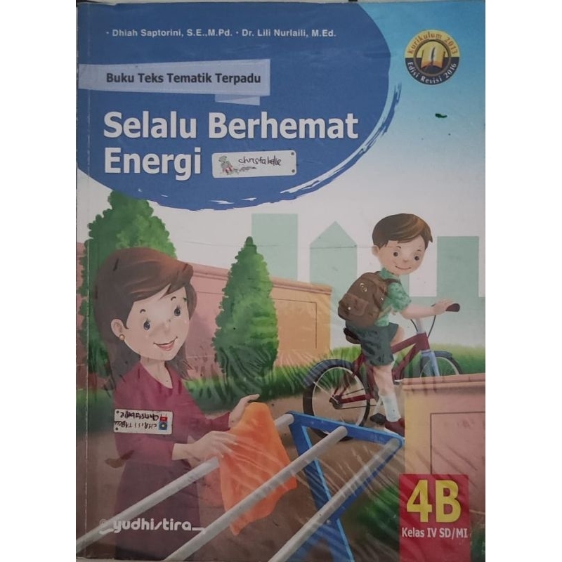 Tematik Yudhistira kelas 4 seri B