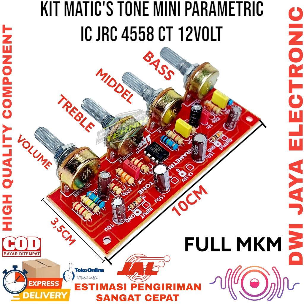 JAL KIT MATIC'S PARAMETRIK TONE + MINI Kit parametrik ic 4558