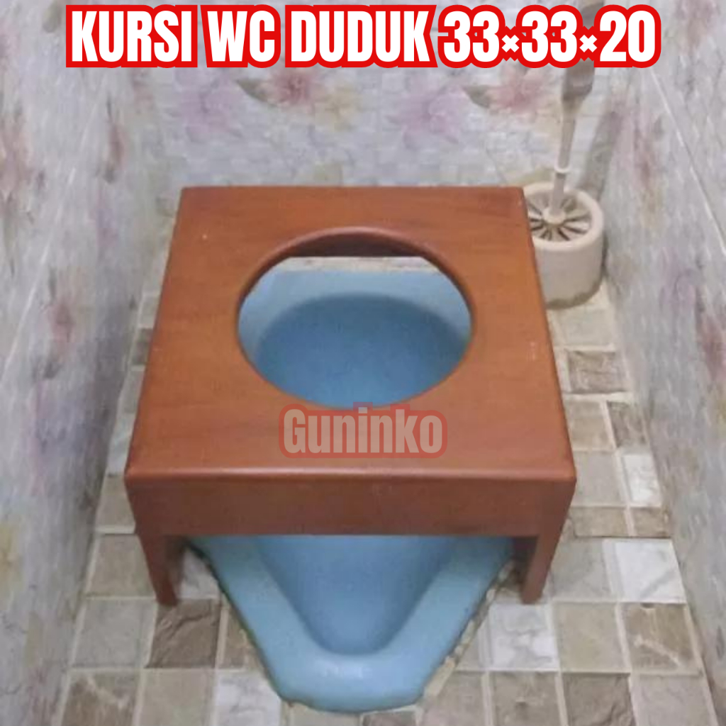 KURSI WC DUDUK 33×33×20 Bangku Toilet Jongkok Alas Dudukan Kloset Kamar Mandi