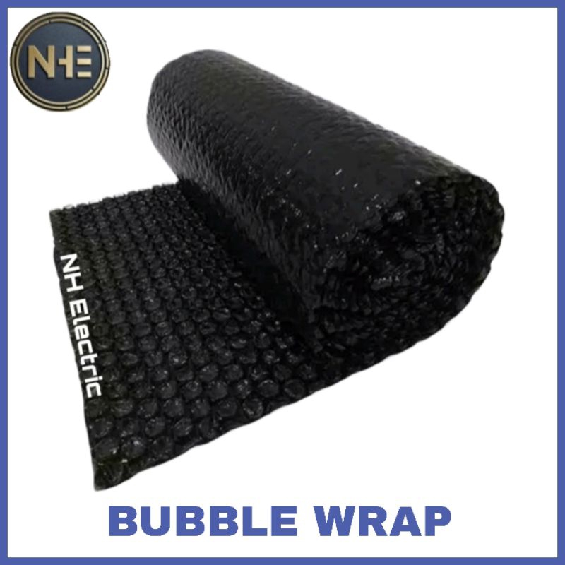 Bubble Wrap Hitam Putih 1 Meter