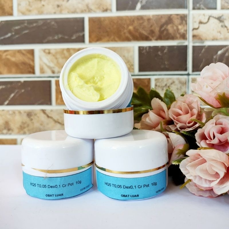 CREAM MALAM PERONTOK FLEK MEMBANDEL LABEL BIRU HQ5 T0.5 DEX0.1