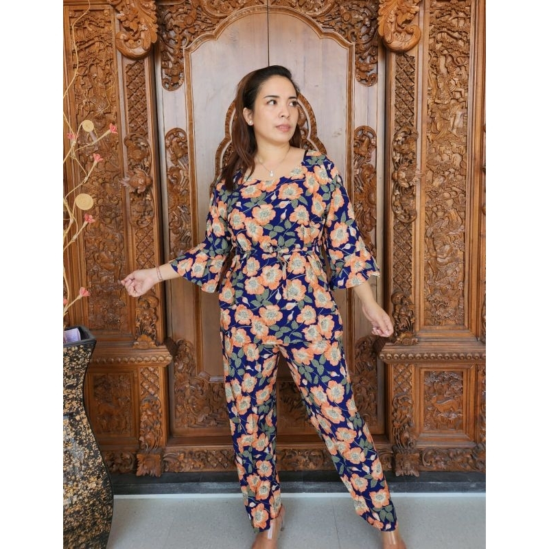 PIYAMA LENGAN 7/8 ( Lengan rempel)