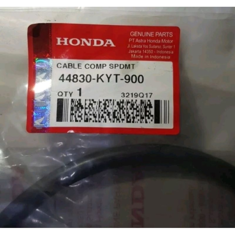 44830-KYT-900 Kabel Speedometer Scoopy Karbu Ori Ahm