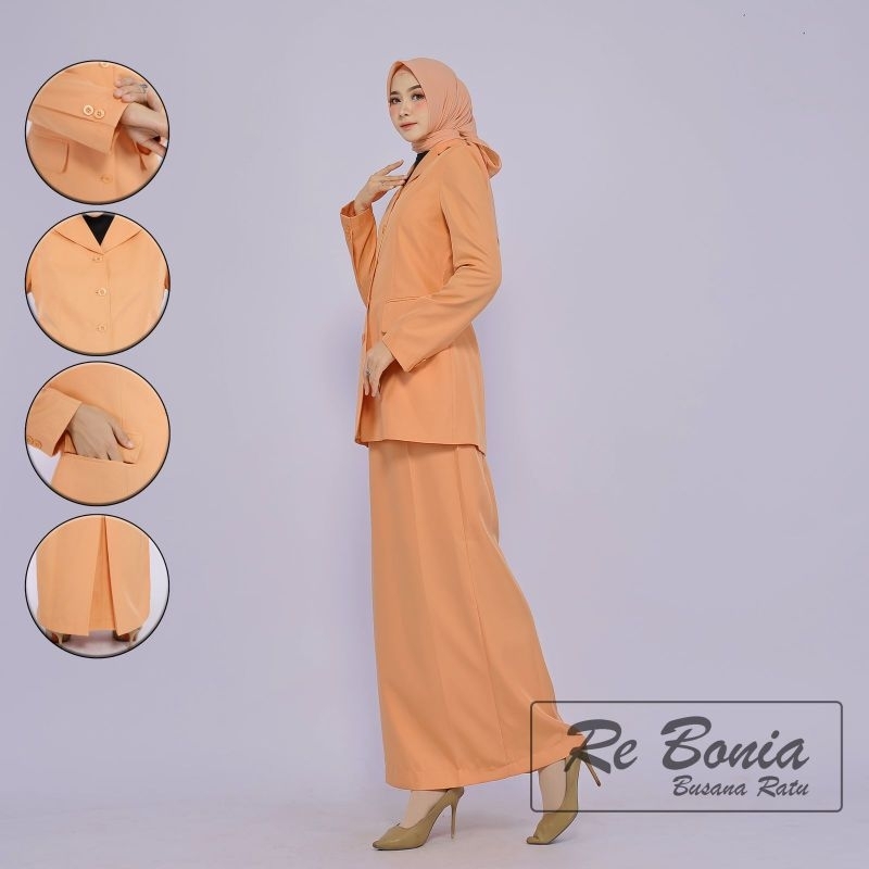 Blazer re bonia seragam dharma wanita baju kerja