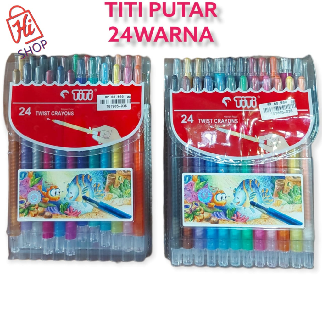 

Back To School Crayon 24 warna Joyko Titi Greebel Oil Pastel Krayon Warna Non Toxic