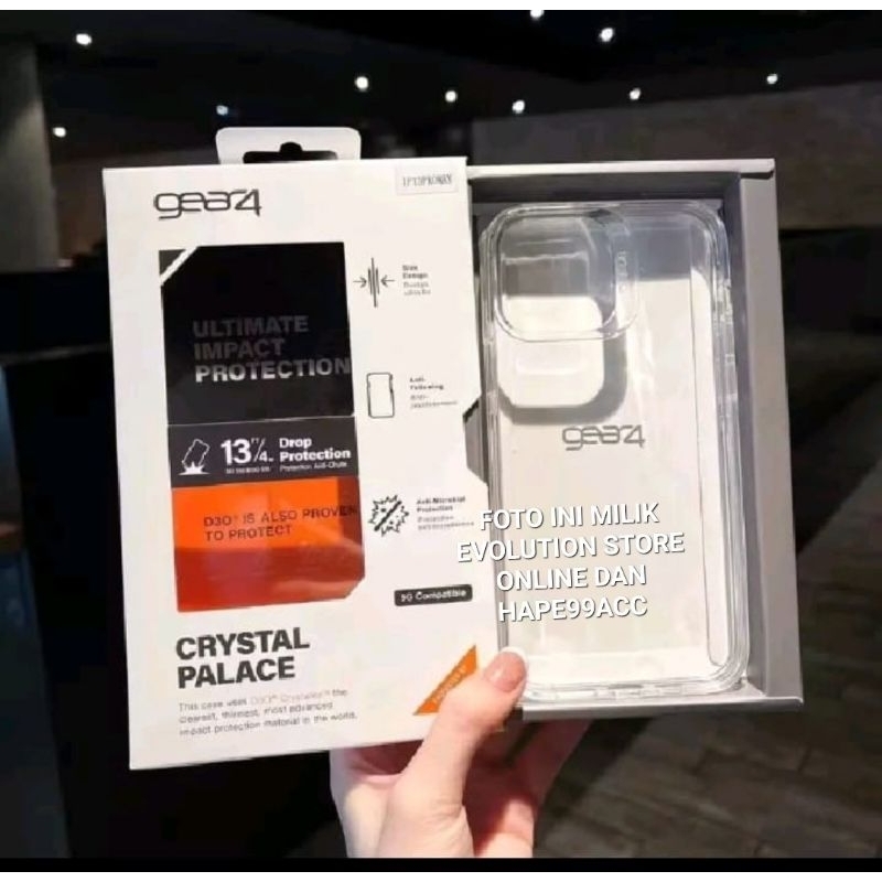 Iphone 14 14 plus 14 pro 14 pro max case premium gear 4 hybrid crystal clear